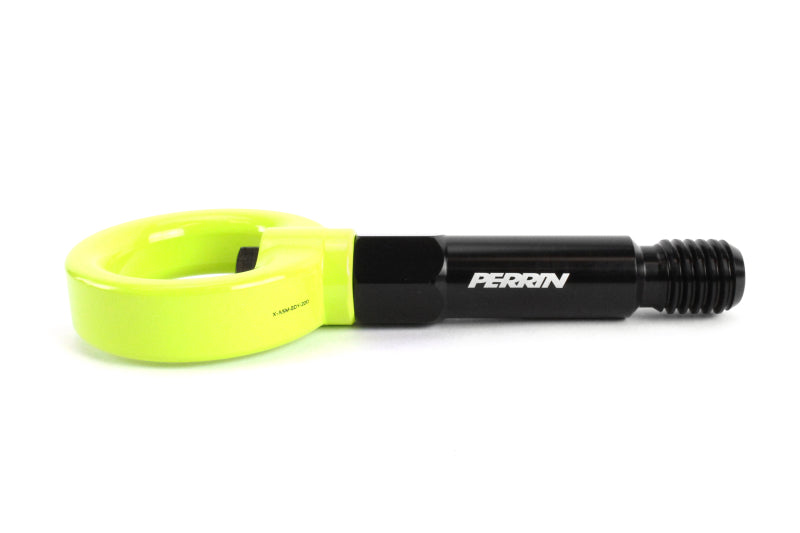 Perrin 2020 Toyota Supra Tow Hook Kit (Front) - Neon Yellow PTP-BDY-230NY