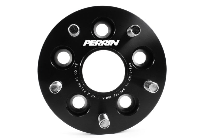 Perrin Wheel Adapter 20mm Bolt-On Type 5x100 to 5x114.3 w/ 56mm Hub (Set of 2) PSP-WHL-220BK