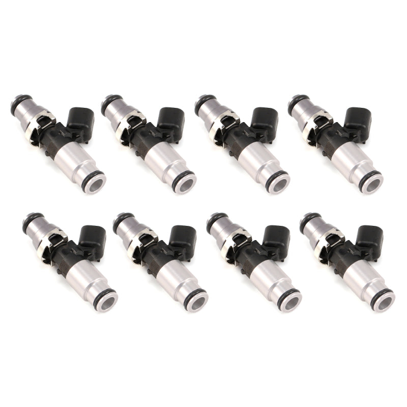 Injector Dynamics - 1050cc Injectors 60mm Length 14mm Grey Adaptor Top - Blue Bottom Adap (Set of 8) 1050.60.14.14B.8