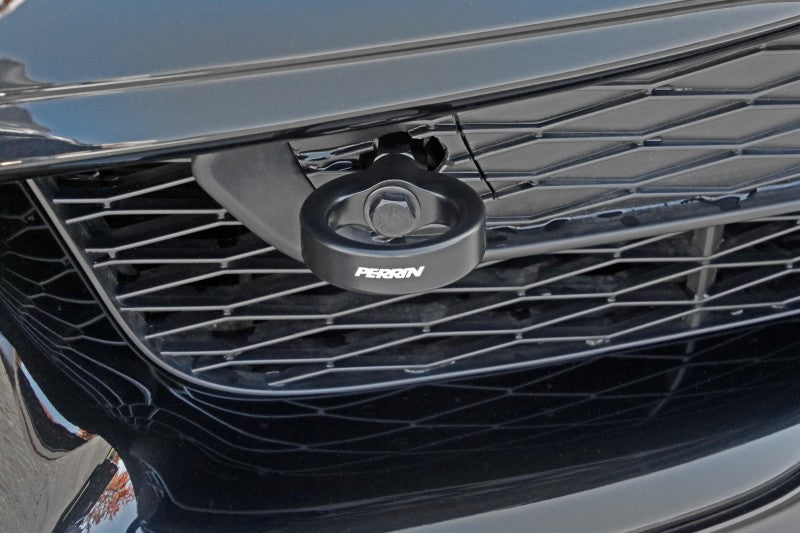Perrin 2020 Toyota Supra Tow Hook Kit (Front) - Black PTP-BDY-230BK