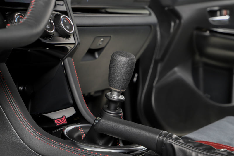 GrimmSpeed Shift Knob Stainless Steel - Subaru 5 Speed and 6 Speed Manual Transmission - Black 380001