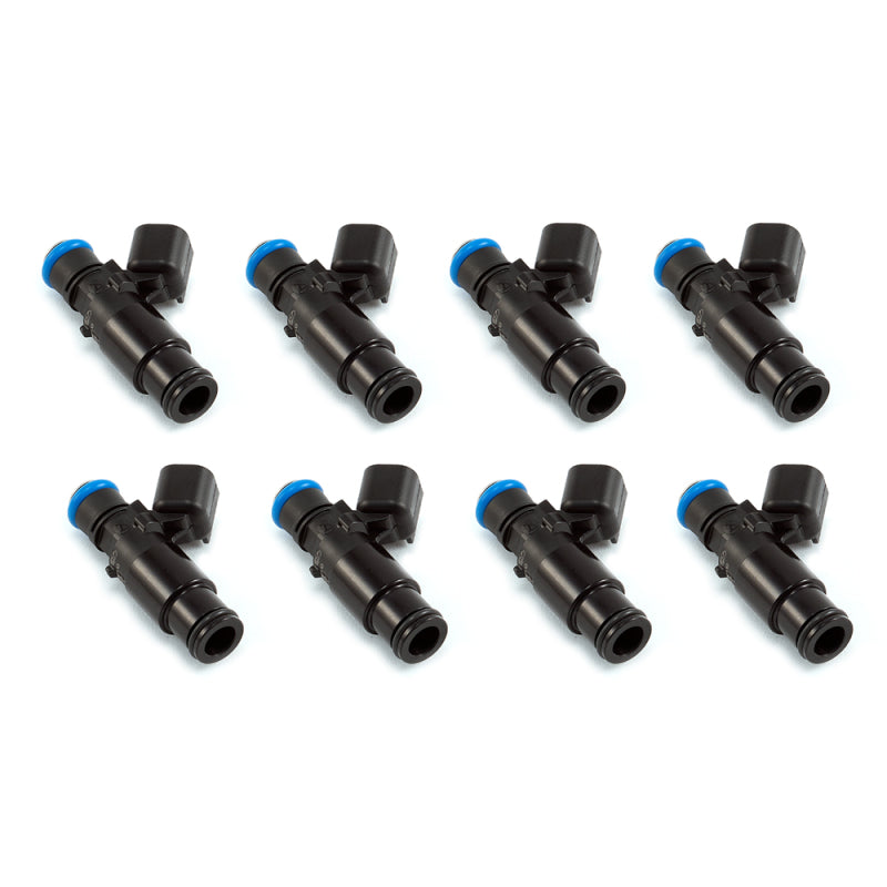Injector Dynamics 1340cc Injector - 48mm Length - 14mm Top - 14mm Black Bottom Adaptor (Set of 8) 1300.48.14.14B.8