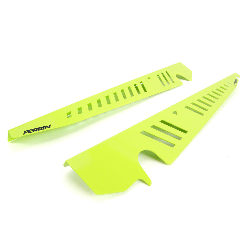 Perrin 2015+ Subaru WRX/STI Fender Shroud Set - Neon Yellow PSP-ENG-550NY