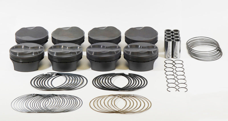 Mahle MS Piston Set GM LSX 440cid 4.185x1.110RCH 4.0 Stk 6.125 Rod .927 Pin 5.6cc 14.0CR - Set of 8 930229785