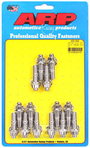 ARP 3/8 x .750 SS 12pt header stud kit 400-1400