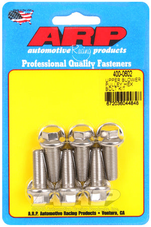 ARP Upper blower pulley SS hex bolt kit 400-0602