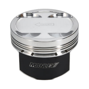 Manley 03-06 Evo 8/9 (7 Bolt 4G63T) 85.5mm +0.5mm Over Bore 8.5:1 Dish Pistons w/ Rings 606005C-4