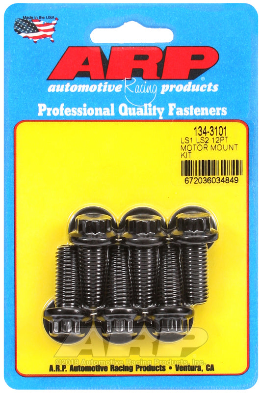 ARP LS1 LS2 SS 12pt Motor Mount Bolt Kit 134-3101