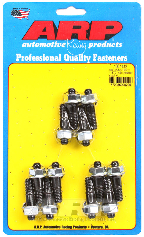 ARP SB Chevy 3/8 x 1.670in Hex Header Stud Kit 100-1412