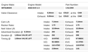 1-SLX294 |  Solid / 4G63 EVO 1-3