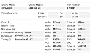1-TX272R | EVO 1-3 4G63