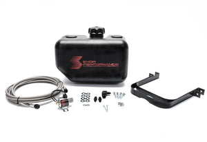 Snow Performance Water Tank Upgrade 2.5gal Braided SS Line w/Bracket/Solenoid/Hose/Fittings SNO-40014-BRD