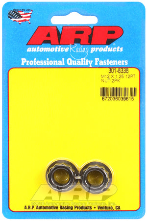 ARP M12 X 1.25 12pt nut kit 301-8338