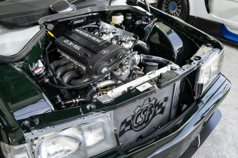 CSF 84-88 Mercedes-Benz W201 190E 2.3L - 16 with A/C High Performance Aluminum Radiator 7220