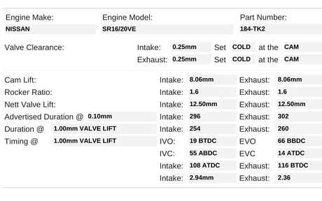 184-TK 2 | SR16VE / 20VE Turbo