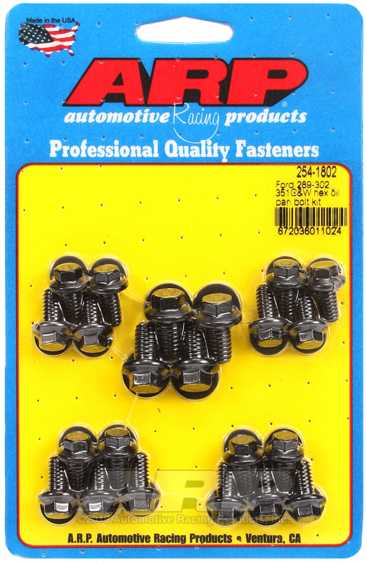 ARP Ford 289-302 / 351 C&W Hex Oil Pan Bolt Kit 254-1802