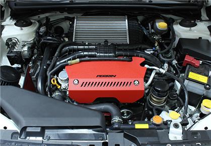 Perrin 15+ Subaru WRX Red Pulley Cover For FA DIT Engines PSP-ENG-152RD
