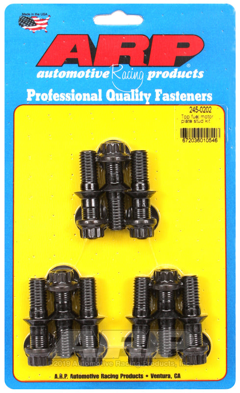 ARP Top fuel motor plate w/1/4in spacer stud kit 245-0202