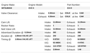 214-D | EVO X 4B11T