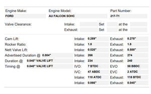 217-T1 | Ford Falcon AU