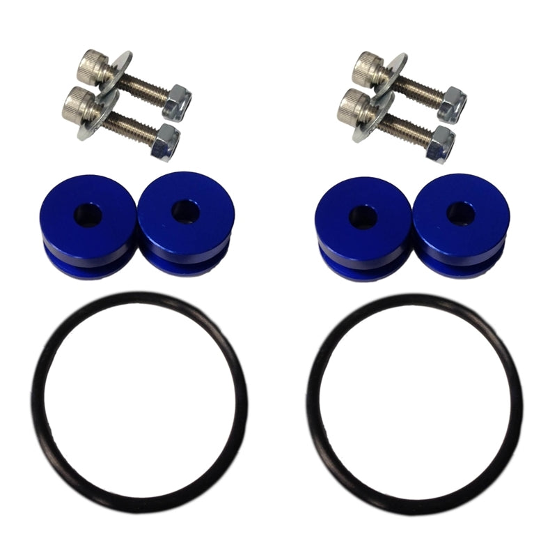 Torque Solution Universal Billet Bumper Quick Release Kit Universal Blue TS-UNI-026BL