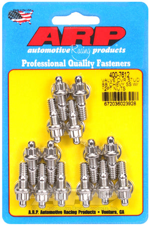 ARP BB Chevy Stamped Steel Covers SS 12 pt Valve Cover Stud Kit 400-7612