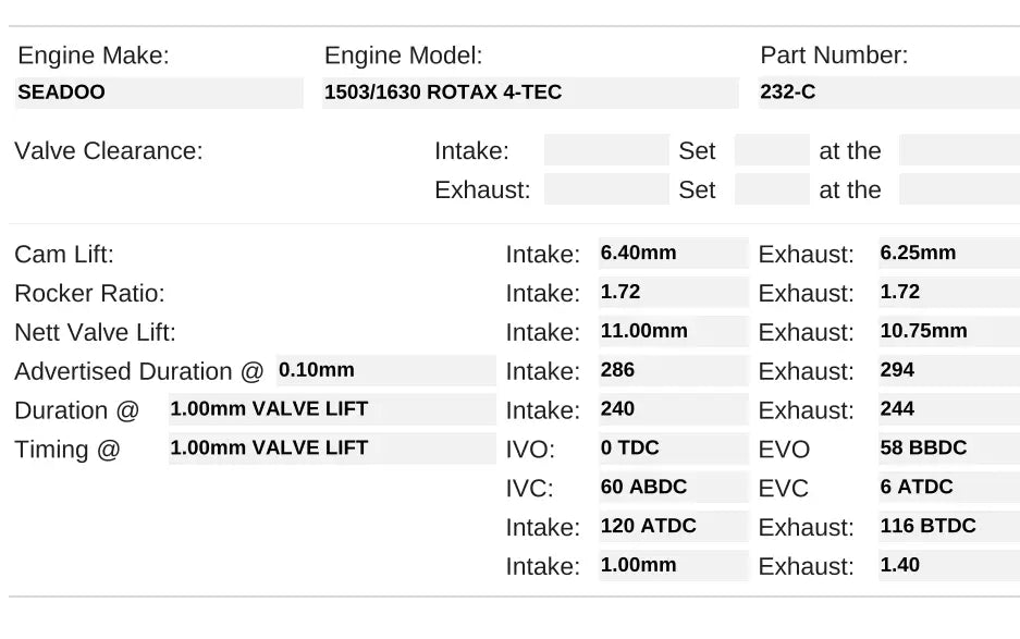 232-C | 1503 1630 Rotax 4-TEC