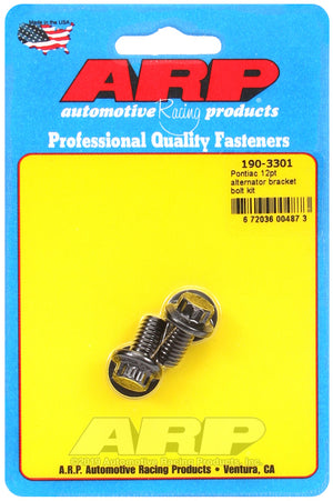 ARP Pontiac 12pt Alternator Bracket Bolt Kit 190-3301