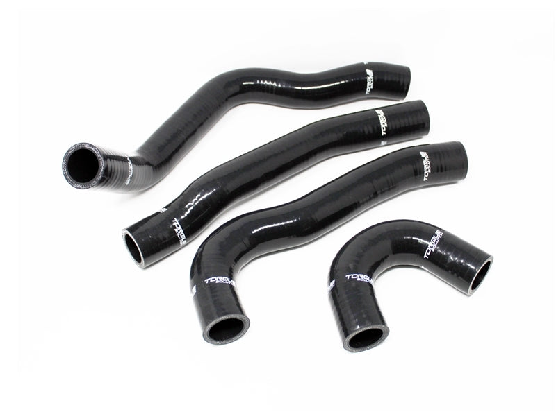 Torque Solution 08-15 Mitsubishi Evolution X Silicone Radiator Hose Kit - Black TS-EVX-434BK