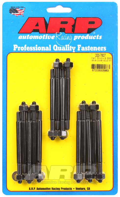 ARP Dart Brodix & B&B valve cover stud kit 200-7607