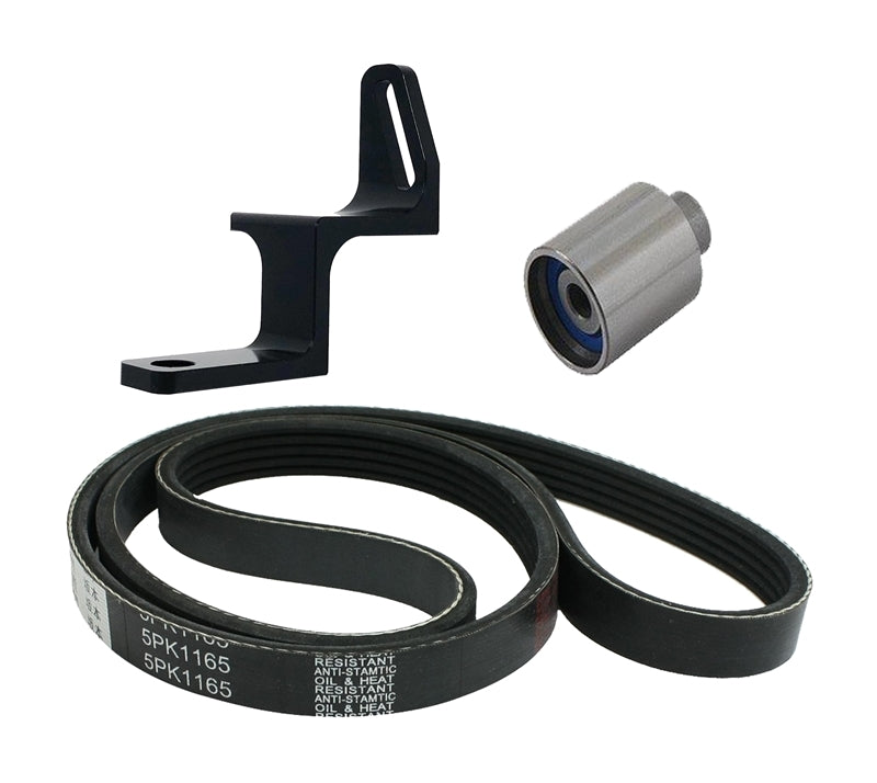 Torque Solution Reversed Intake Manifold Alternator Relocation Bracket Kit: 02-14 Subaru WRX TS-SU-440BK-K