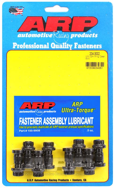 ARP VW 02A M10 Ring Gear Bolt Kit 204-3002