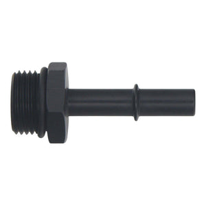 DeatschWerks 10AN ORB Male to 3/8in Male EFI Quick Connect Adapter - Anodized Matte Black 6-02-0125-B