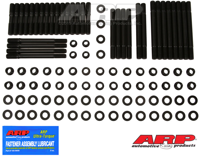 ARP SB Chevy 16°, Rodeck alum blck, 12pt u/c studs head stud kit 234-4726