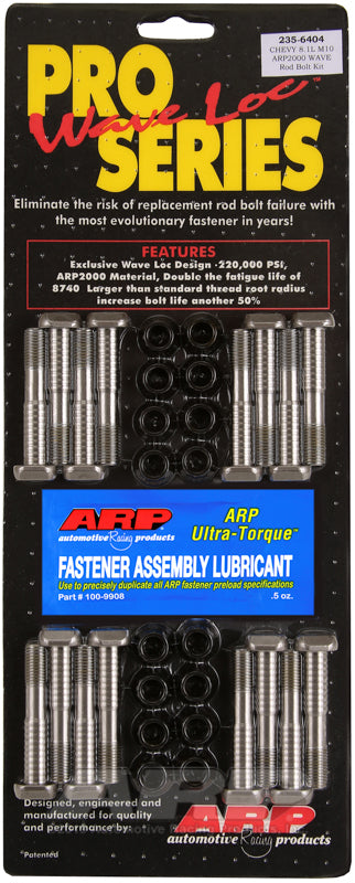 ARP BB Chevy 8.1L M10 ARP2000 pro wave-loc rod bolt kit 235-6404