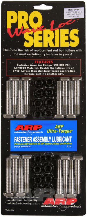 ARP BB Chevy 8.1L M10 ARP2000 pro wave-loc rod bolt kit 235-6404