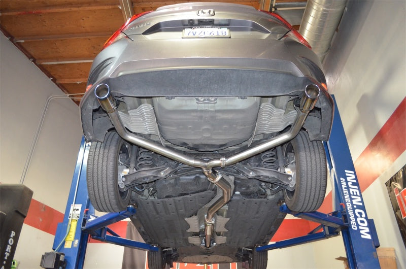 Injen 16-20 Honda Civic 1.5L Turbo 4Cyl (Sedan) 63mm SS Cat-Back Exhaust with Dual Burnt Titanium Tips SES1572TT
