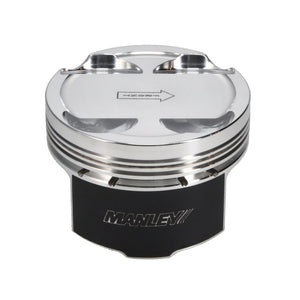 Manley 93-98 Toyota Supra Turbo (2JZGTE) 86.5mm +.5mm Oversized Bore 8.5:1 Dish Piston Set with Ring 609005C-6