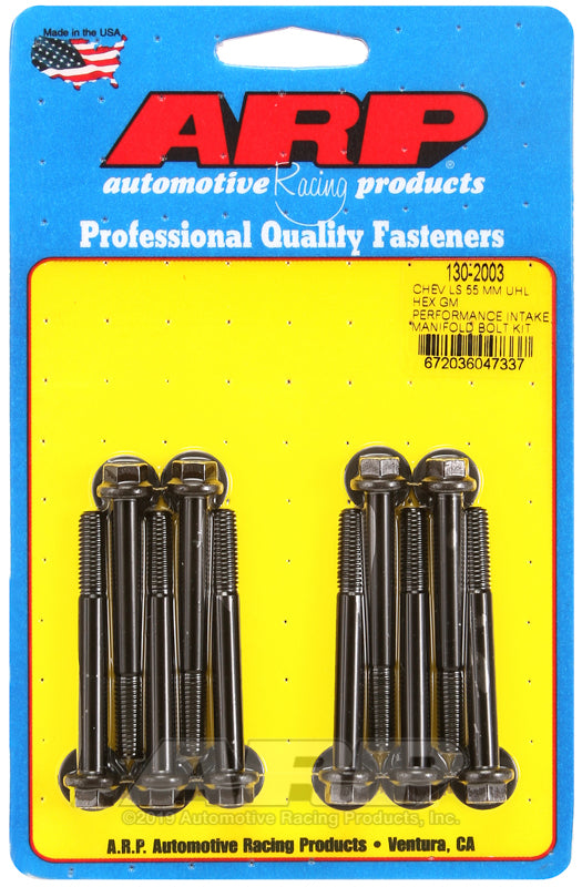ARP Chevy LS 55mm UHL hex GM Performance intake manifold bolt kit 130-2003