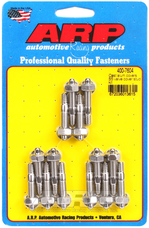 ARP Cast Alum Covers SS Valve Cover Stud Kit 400-7604