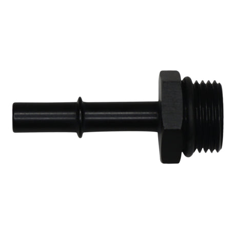 DeatschWerks 10AN ORB Male to 3/8in Male EFI Quick Connect Adapter - Anodized Matte Black 6-02-0125-B