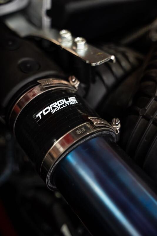 Torque Solution 2022+ Subaru WRX / 19-23 Subaru Ascent Titanium Top Mount Charge Pipe - Burnt Blue TS-SU-812BU