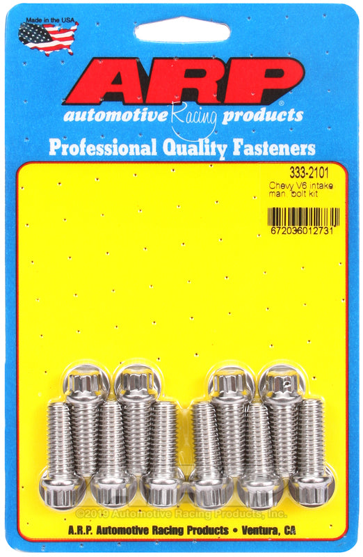 ARP Chevy V6 Stainless Steel 12 Point Manifold Bolt Kit 333-2101