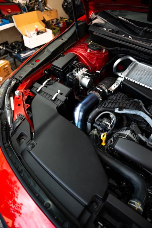 Torque Solution 2022+ Subaru WRX / 19-23 Subaru Ascent Titanium Top Mount Charge Pipe - Burnt Blue TS-SU-812BU