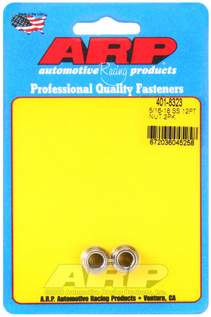 ARP 5/16-18 SS 12pt nut kit 401-8323