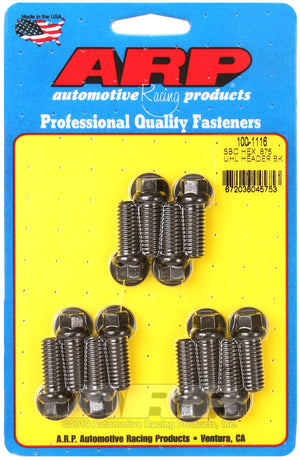 ARP SB Chevy hex .875 UHL header bolt kit 100-1116