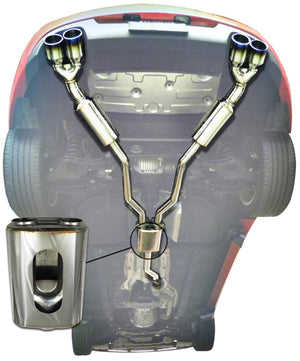 Injen 10-13 Hyundai Genesis Coupe 2.0L(t) 4cyl SS Exhaust w/ 76mm Y-Pipe Resonator/Molded SS Flanges SES1386TT