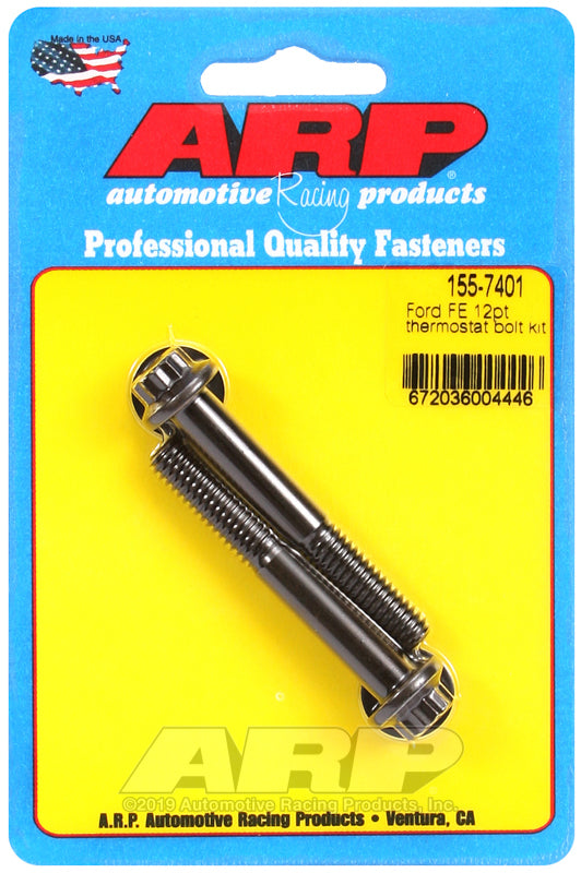 ARP Ford FE 12pt Thermostat Bolt Kit 155-7401