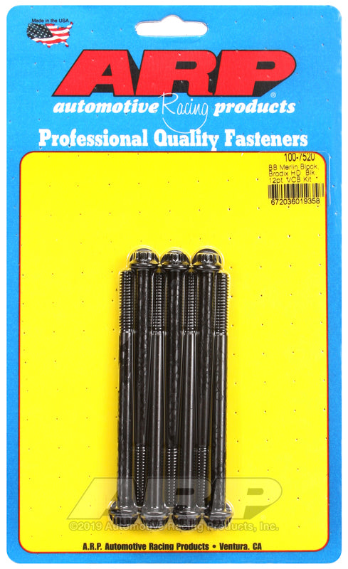 ARP Merlin Block BRodix Head BB 12pt Valve Cover Bolt Kit 100-7520