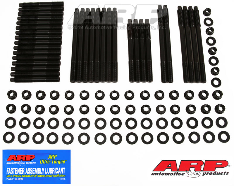ARP SBC w/Brdx,Rdck alm blck, 12/18° WT/Clone Brdx hd 3/8 ctr blt holes hsk 134-4307